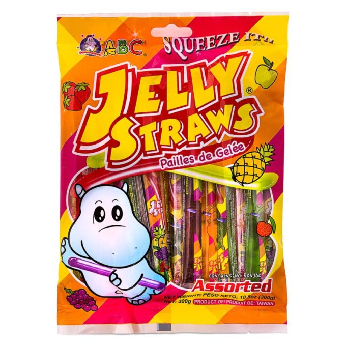 ABC Assorted Fruit Flavoured Jelly Straws 300g BeautyMisc