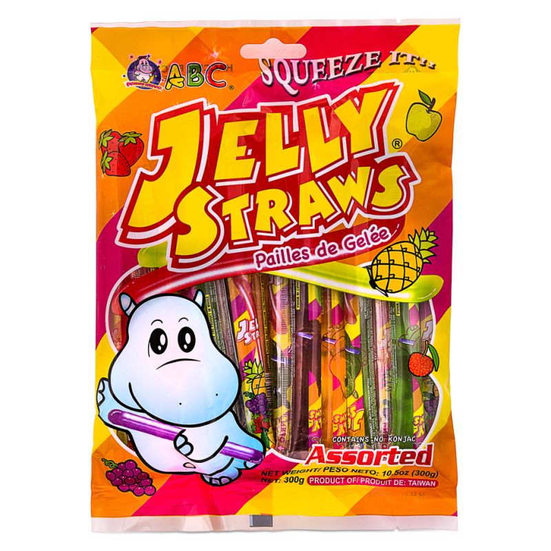 ABC Assorted Fruit Flavoured Jelly Straws 300g BeautyMisc