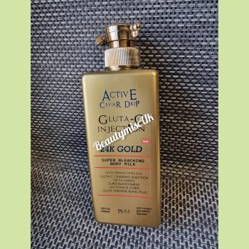 Active Caviar Drip Gluta C Injection 24K GOLD Lotion Super Bleaching Body Milk (GOLD)